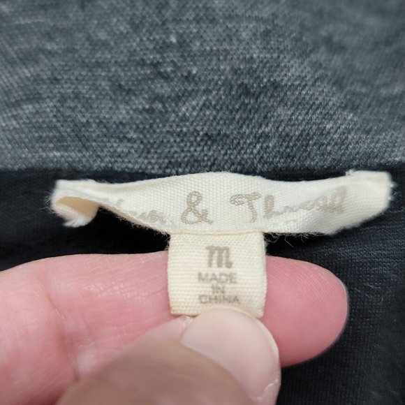 Hem & Thread Women's Asymmetrical Full Zip Riding Jacket Grey Size Medium - Picture 15 of 16